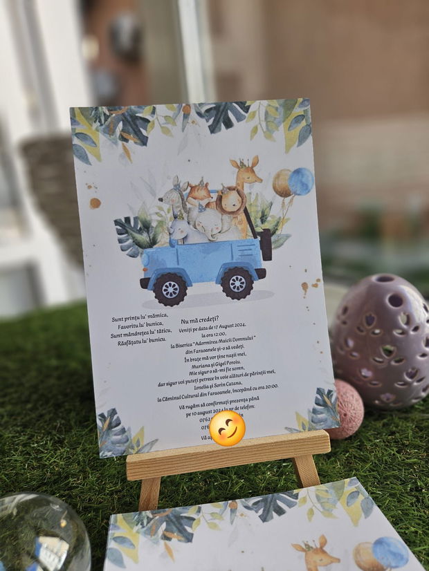 Invitatie botez baietel