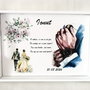 Tavita pentru mire cu tema trandafiri și miri romantici