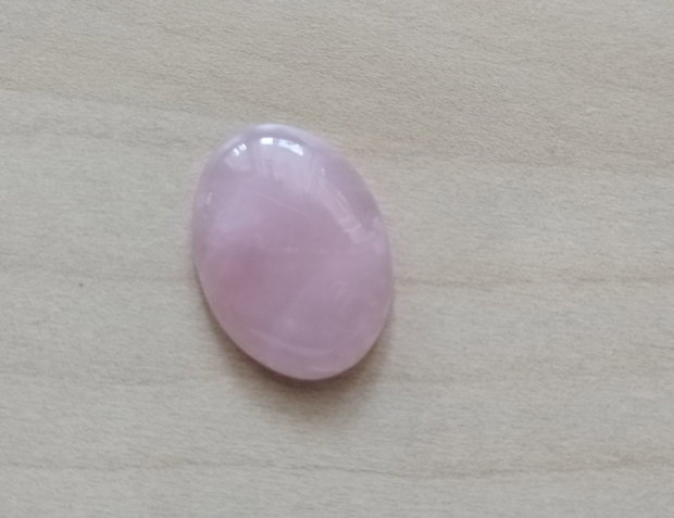 Cabochon cuart roz, 30x22 mm