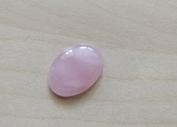 Cabochon cuart roz, 30x22 mm