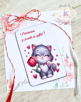 Martisor magnet pisicuta