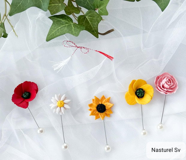 Pin martisoare: Flori