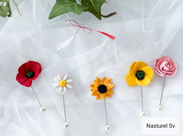 Pin martisoare: Flori