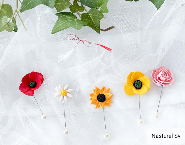 Pin martisoare: Flori