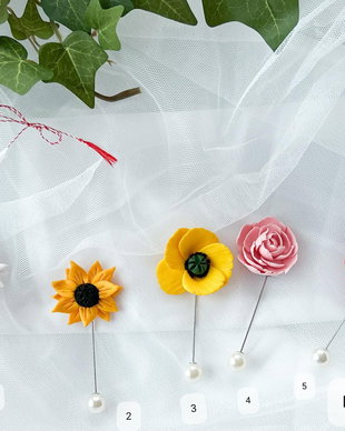 Pin martisoare: Flori