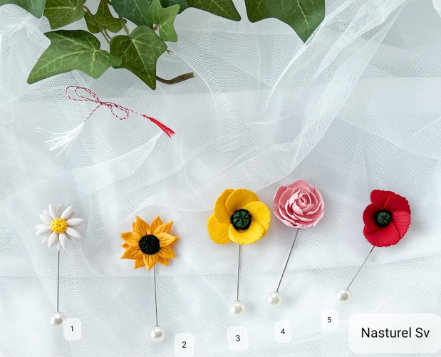 Pin martisoare: Flori