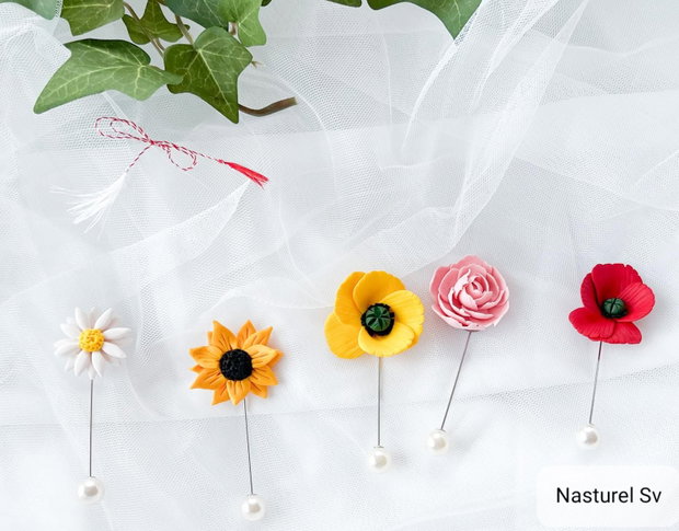 Pin martisoare: Flori