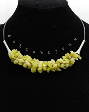 Colier handmade unicat - Jad Lemon (cod1151)