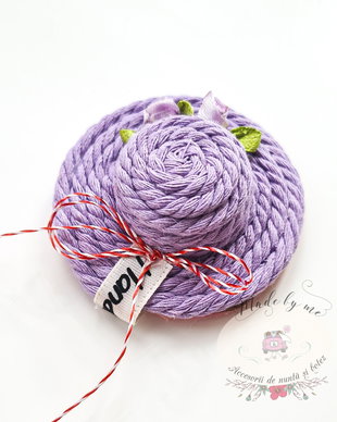 Martisor palarie mov lila