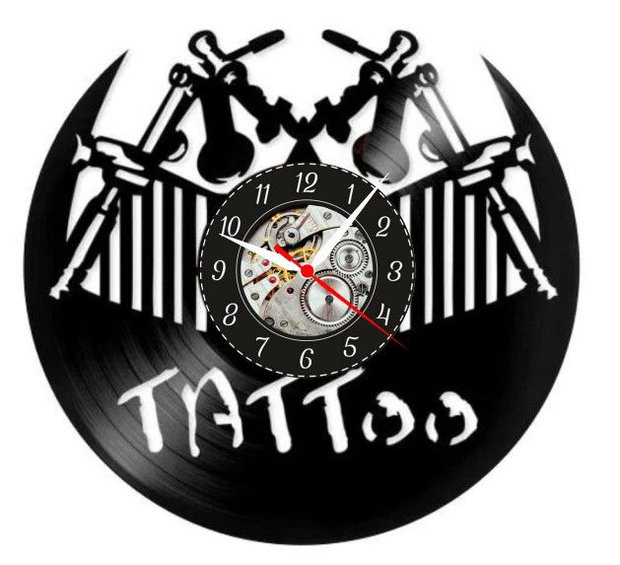 SALON TATUAJE-ceas de perete