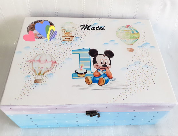 Cutie de trusou botez sau mot cu Mickey