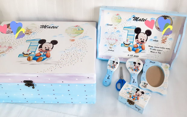 Cutie de trusou botez sau mot cu Mickey