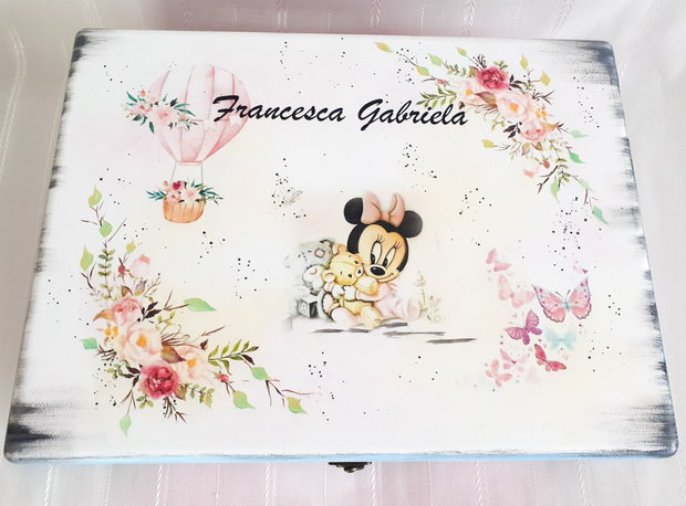 Cutie de trusou botez sau mot cu Minnie