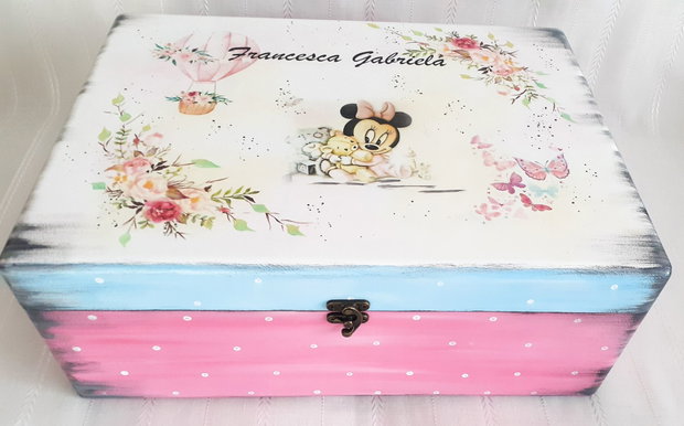 Cutie de trusou botez sau mot cu Minnie