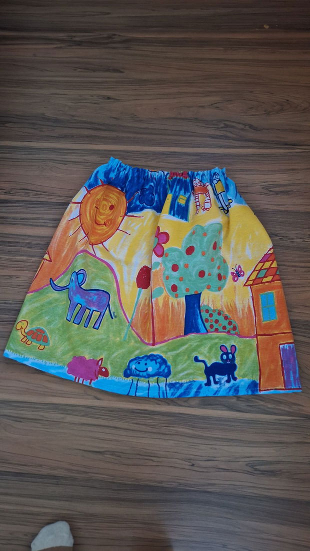 Fustiță fetiță desene copii/fustita fetite desene imprimate