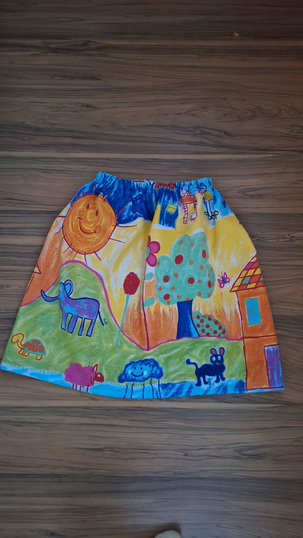 Fustiță fetiță desene copii/fustita fetite desene imprimate