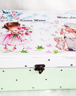 Cutie de trusou botez sau mot pentru frățiori