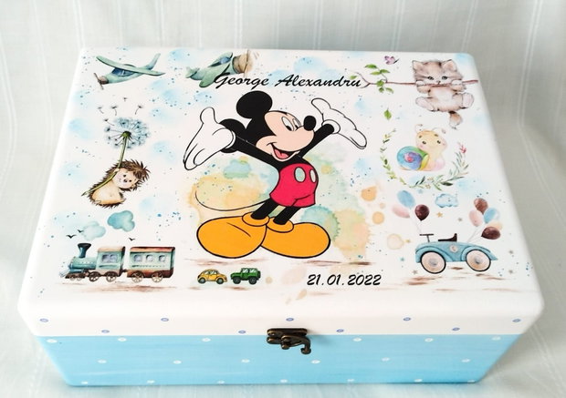 Cutie de trusou botez sau mot cu Mickey