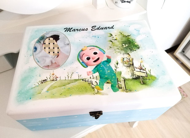 Cutie de trusou botez sau mot cu băietelul fericit