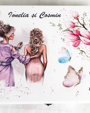 Cutie de trusou pentru mireasa cu tema gătitul miresei