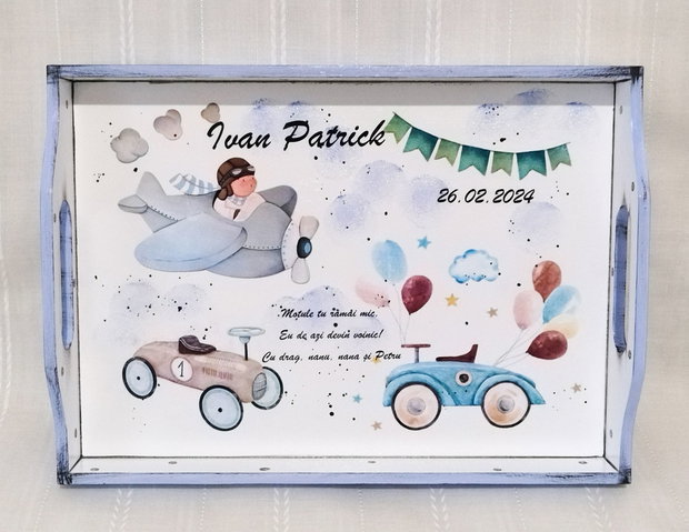 Tavita/set de mot baietel, masinute si avion