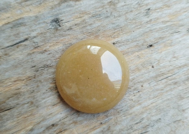 Cabochon aventurin galben, 25 mm