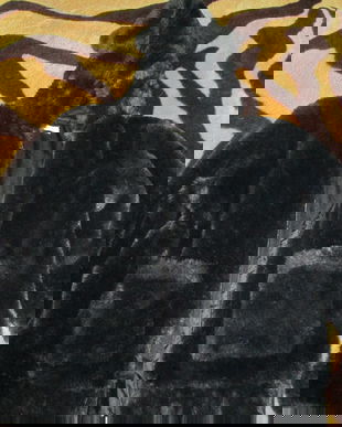 geaca neagra iarna fete H&M