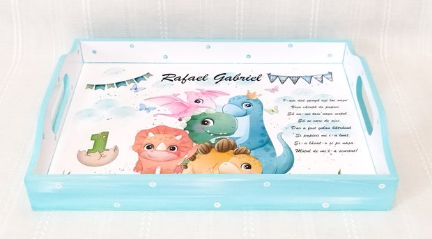 Tavita de mot baietel cu dinozauri