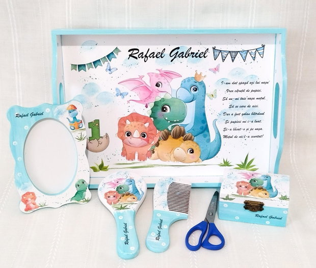 Tavita de mot baietel cu dinozauri