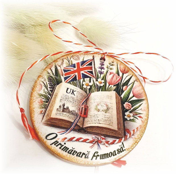 Martisor personalizat materii scolare: Limba Engleza