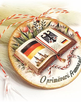 Martisor personalizat materii scolare: Limba Germana