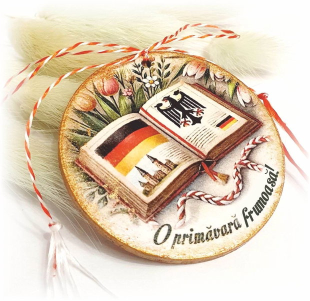 Martisor personalizat materii scolare: Limba Germana