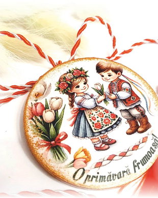 Martisor personalizat Port traditional