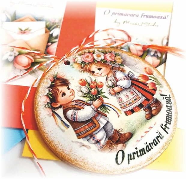 Martisor personalizat Port traditional, Copii