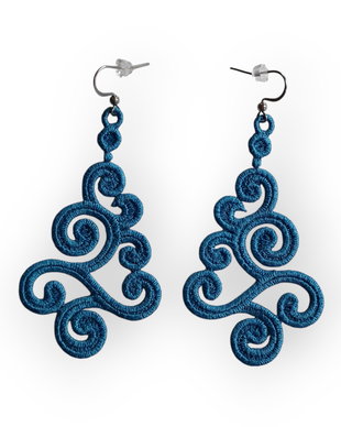 Cercei Spiral, Lungime 7 cm, Tortite Inox