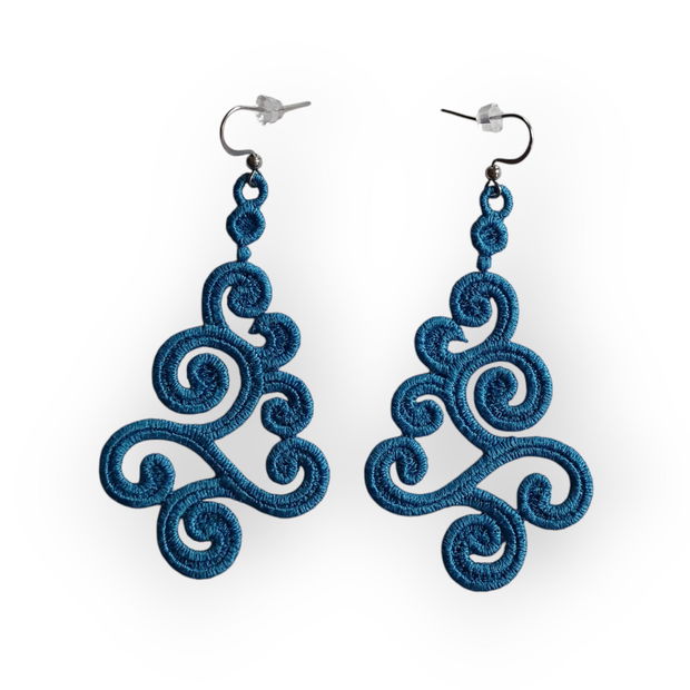 Cercei Spiral, Lungime 7 cm, Tortite Inox