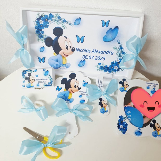 Set tava mot 7 accesorii cu mickey mouse