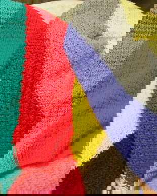 Cuvertura-patura tricotata