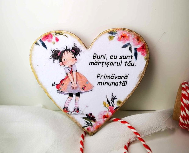 Martisor cu magnet personalizat pentru bunica