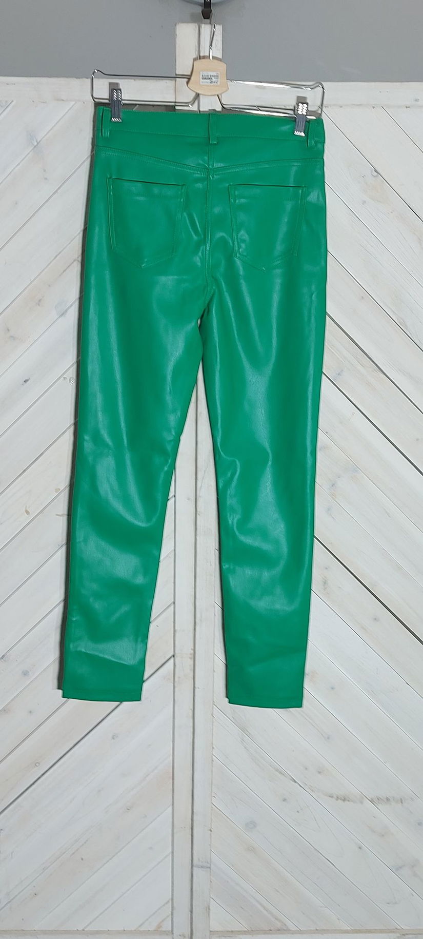 PANTALON VERDE DIN PIELE ECOLOGICA TALLI WEIJL