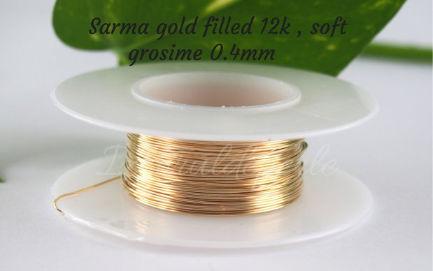 Sarma gold filled 12k, soft, 0.4mm (0.5)