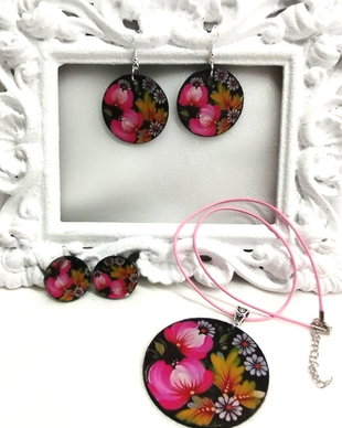 Set bijuterii handmade unicat 00893