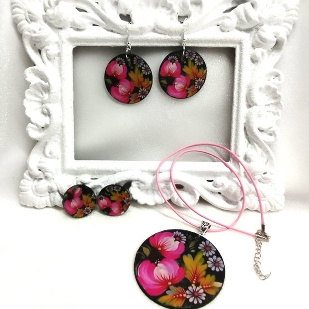 Set bijuterii handmade unicat 00893