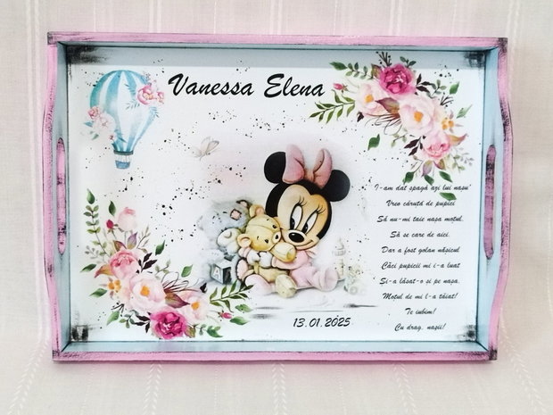 Tavita/set de mot fetita, baby Minnie, vintage