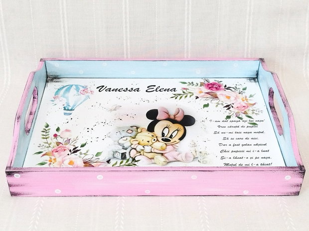 Tavita/set de mot fetita, baby Minnie, vintage