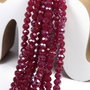 Cristale din sticla, rondelle, 4x3 mm, opace, lucioase, grena-A13