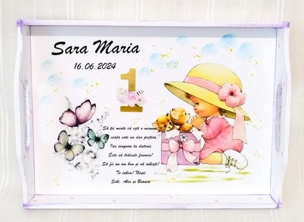 Tavita de mot fetita cu pisicuțe