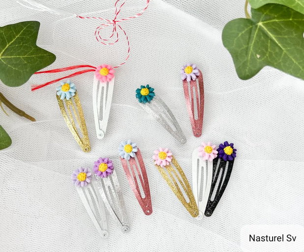Clame martisor: Margarete colorate