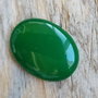 Cabochon jad verde, 40x30 mm