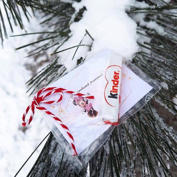 Mărțișor dulce, ciocolata kinder